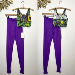 Redemption Athletix Graffiti Print Top And Leggings Set